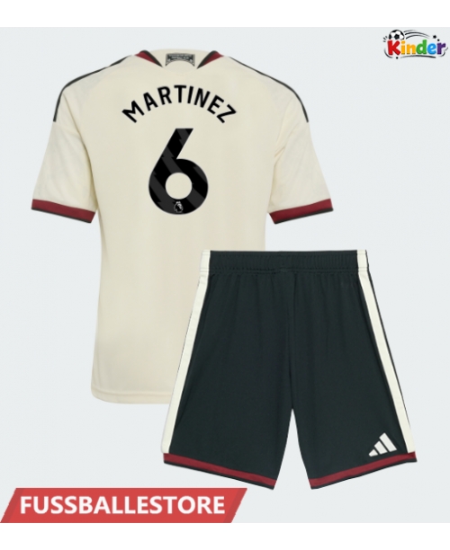 Günstige Manchester United Lisandro Martinez #6 3rd trikot Kinder 2026-27 Kurzarm (+ Kurze Hosen)
